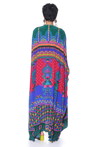 Shrug with ethnic print designed by Siddharth Bansal