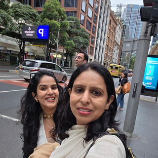 Nidhi Mangal from Leela Lane touring with Paulmi from Paulmi and Harsh in Sydney City