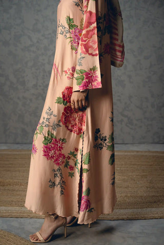 Statement pink Leonie kaftan styled for modern luxury fashion, making an elegant choice for resort vacations, destination weddings, festive parties, special celebrations and evening occasions.
