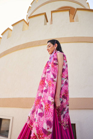 Floral dupatta